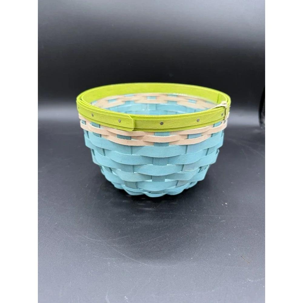 🧺💙 Longaberger 2011 Summer Loving Small Ware – Turquoise w/ Protector 💙🧺